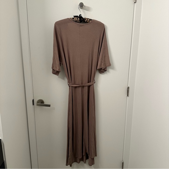 NWOT Tie Waist Midi Shirt Dress - Picture 7 of 8